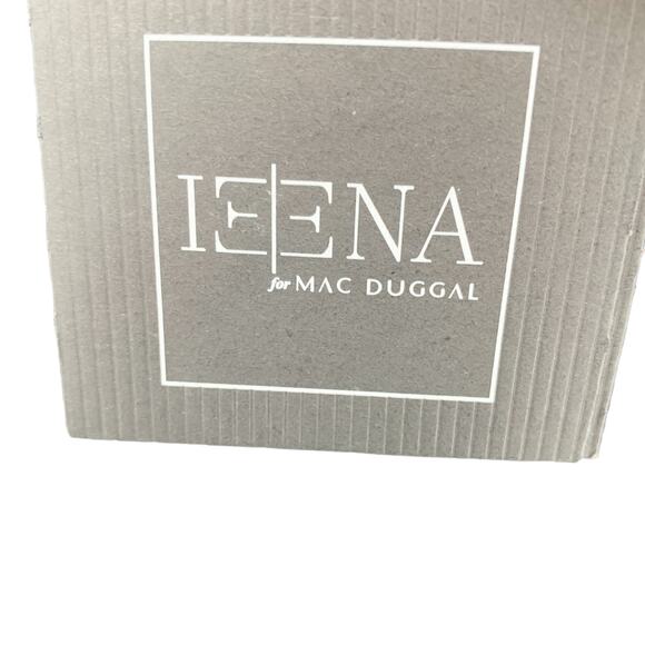 MAC DUGGAL Dress Size 2 Evening Gown Sequin Navy Blue Cowl Back NEW - Picture 3 of 8